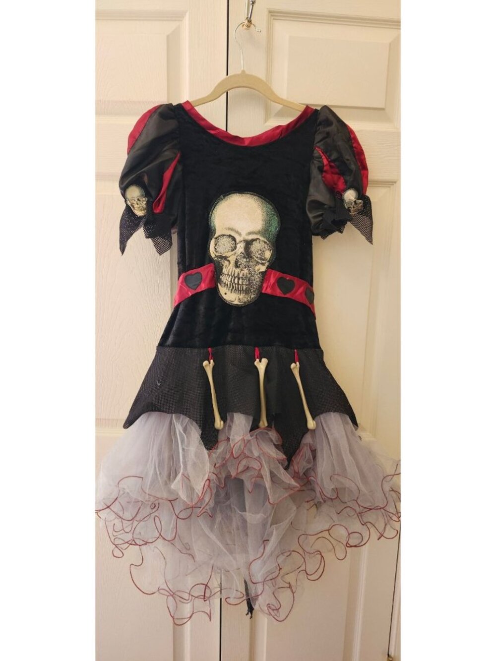 Girl Chasing Fireflies Wishcraft Skeleton Bones Goth Dress Costume Size 16